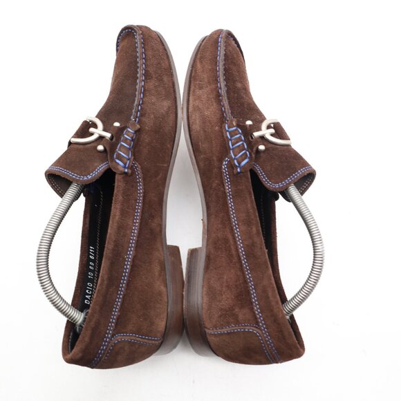 Donald J Pliner Dacio Men's Size 10 M Brown Suede Slip-On Shoes - Picture 7 of 11